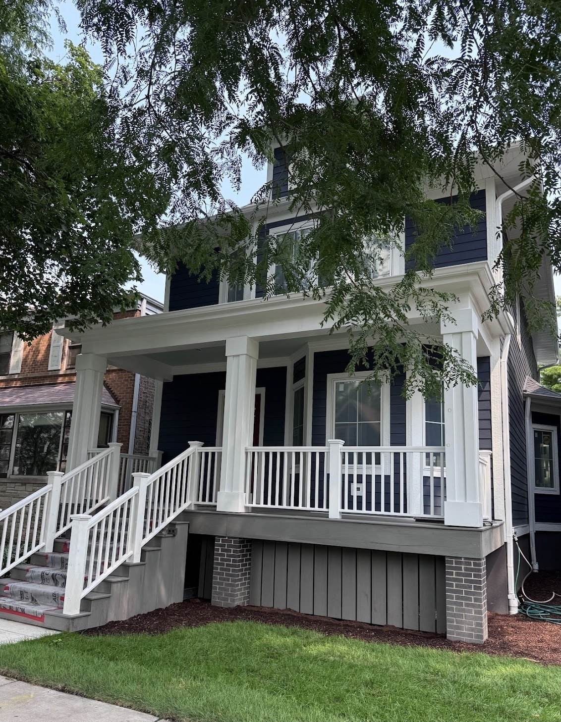 Finished exterior of 4419 N. Spaulding in Chicago